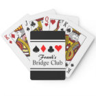 Personalised name bridge playing cards