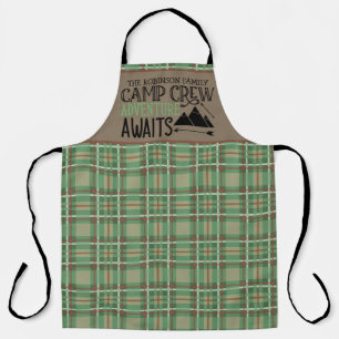 Personalised NAME Cabin Camping Adventure Apron