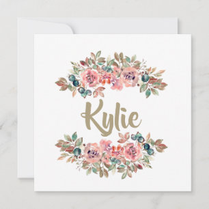 Personalised Name Card Custom Gifts for Her