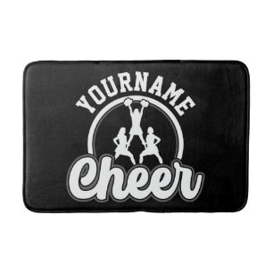 Personalised NAME Cheer Team Varsity Cheerleader Bath Mat