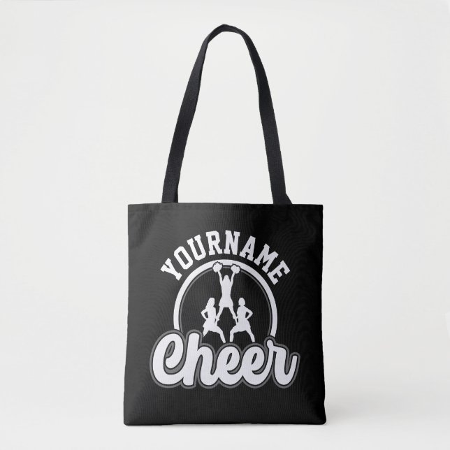 Personalised NAME Cheer Team Varsity Cheerleader Tote Bag (Front)
