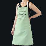 Personalised Name Chef established year Mint green Apron<br><div class="desc">Introducing our Personalised Name Chef Established Year Mint Green Apron, the perfect accessory for the talented chef in your life. This apron not only adds a touch of style to their cooking attire but also serves as a constant reminder to keep creating delicious meals. With its modern and unique design,...</div>