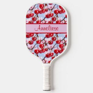 Personalised Name Cherry Blossom Pink Pickleball Paddle