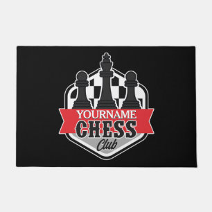 Personalised NAME Chess Player Club Checkmate  Doormat