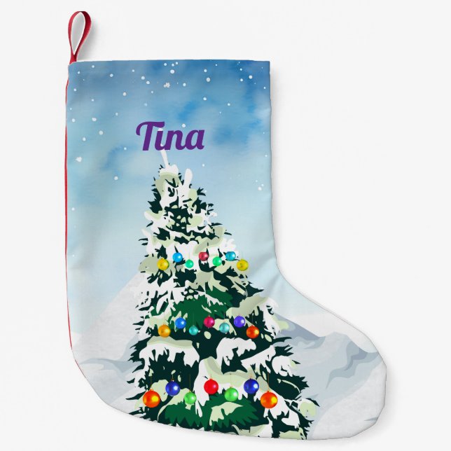 Personalised name Christmas Stocking (Front)