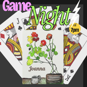 . Personalised Name Classic Art Games Playing Cards