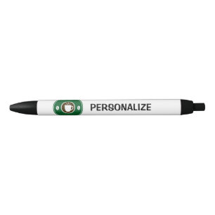 Personalised name coffee cup logo writing pens
