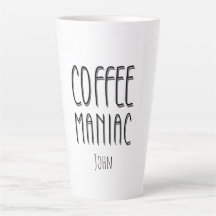 Personalised  Name Coffee Maniac - Funny 
