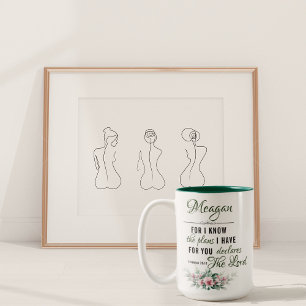 Personalised name coffee mug: Jeremiah 29:11 Two-Tone Coffee Mug