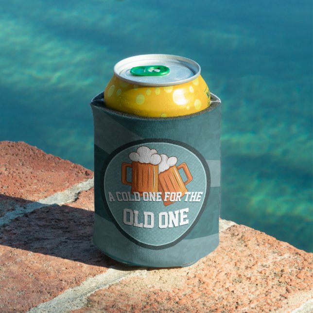 Personalised Name Cold One Beer Can Cooler (In Situ Pool)