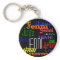 Personalised Name Colourful Collage Keychain