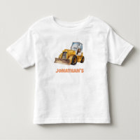 Personalised Name Construction Vehicle Bulldozer