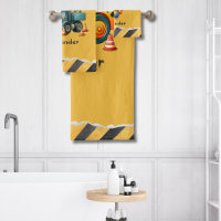 Personalised Name Construction Vehicles baby boy