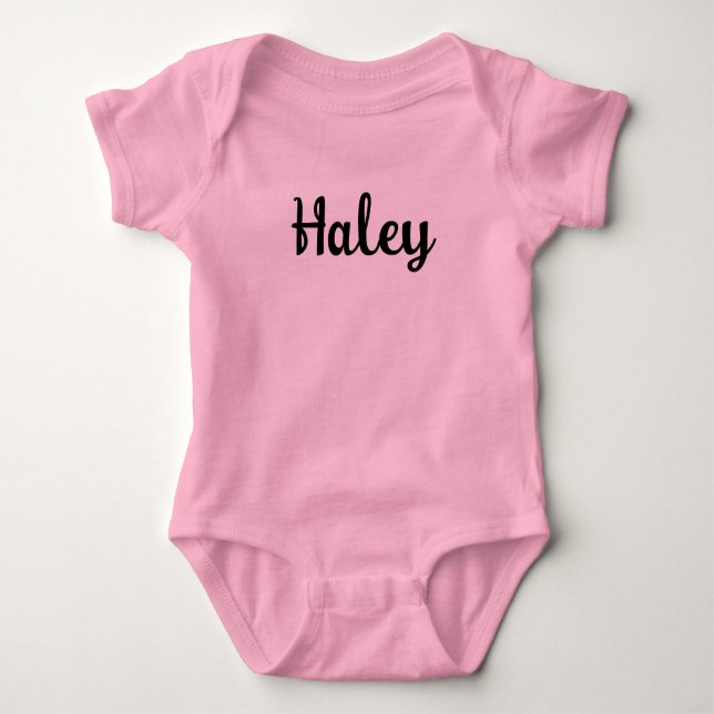 Personalised Name - Create Your Own Baby Bodysuit (Front)