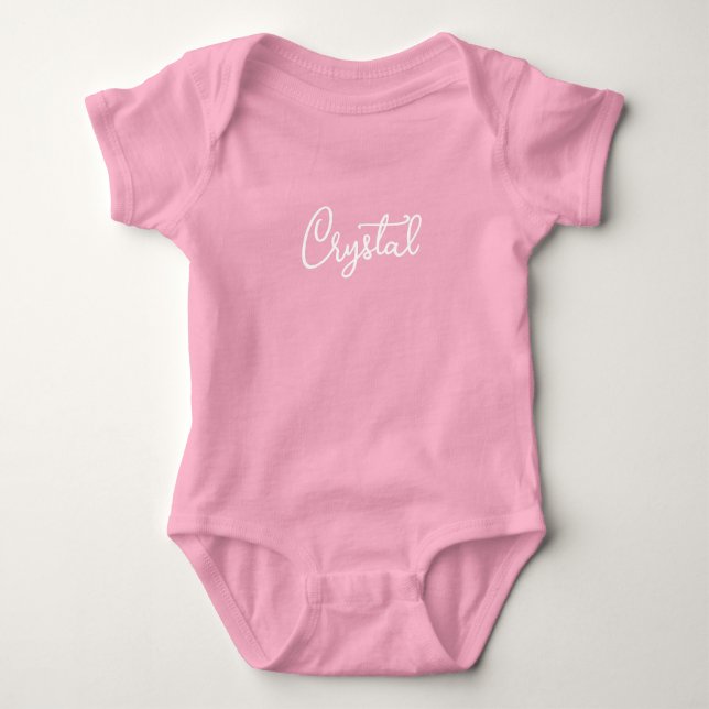 Personalised Name - Create Your Own Custom Name Baby Bodysuit (Front)
