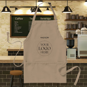 Personalised Name Custom Food Business Logo Simple Standard Apron