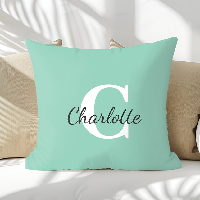 Personalised Name Custom Minimalist Monogram Cushion (Creator Uploaded)