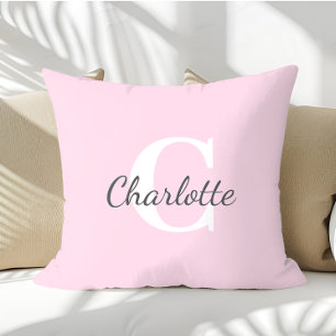 Personalised Name Custom Minimalist Monogram Cushion