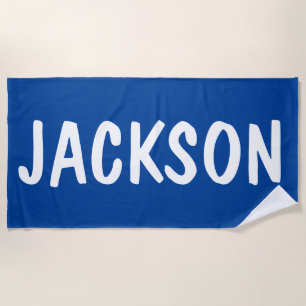 Personalised Name Custom Pool Birthday Vacation Beach Towel