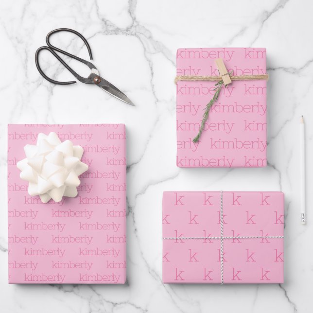 Personalised Name Custom Wrapping Paper Sheet (Front)