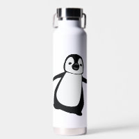 Personalised Name Cute Peeking Penguin