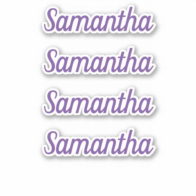 Personalised Name Decal Custom Times Four Sticker (Front)