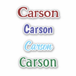 Personalised Name Decal Custom Times Four Sticker