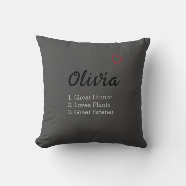 Personalised Name Definition  Cushion (Front)