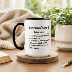 Personalised Name Definition Custom Meaning Mug