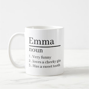 Personalised Name Definition Gifts Ideas Presents Coffee Mug