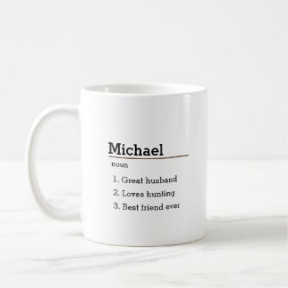 Personalised Name Definition Mug, custom Coffee Mug