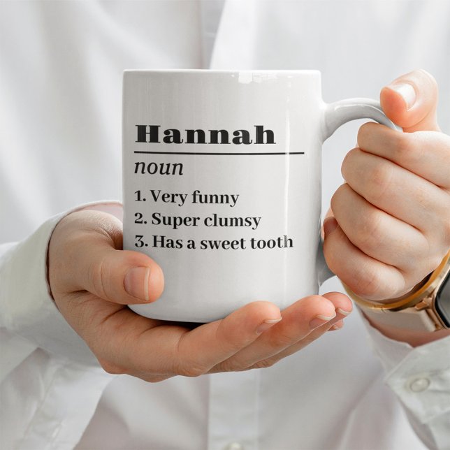 Personalised Name Definition Noun Best Friend Ever Coffee Mug (Creator Uploaded)