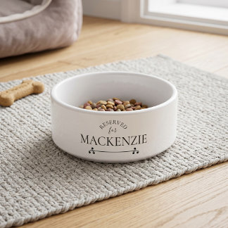 Personalised Name Dog and Cat Gifts Bowl