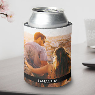 Personalised Name Double Sided Template Can Cooler