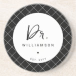Personalised Name Dr Minimalist Doctor Graduation Coaster<br><div class="desc">Personalised Name Doctor Medical School Doctoral PhD Student Graduation Gifts!</div>