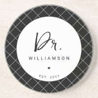 Personalised Name Dr Minimalist Doctor Graduation