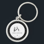 Personalised Name Dr Minimalist Doctor Graduation Key Ring<br><div class="desc">Personalised Name Doctor Medical School Doctoral PhD Student Graduation Gifts!</div>