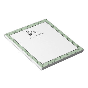 Personalised Name Dr Minimalist Doctor Graduation Notepad