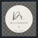 Personalised Name Dr Minimalist Doctor Graduation Stone Coaster<br><div class="desc">Personalised Name Doctor Medical School Doctoral PhD Student Graduation Gifts!</div>