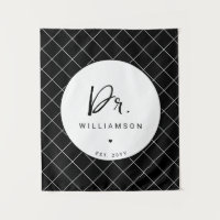 Personalised Name Dr Minimalist Doctor Graduation