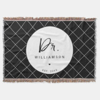 Personalised Name Dr Minimalist Doctor Graduation