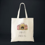Personalised Name DSLR Camera Tote Bag<br><div class="desc">Have your very own special tote bag to hold your precious dslr camera. personalise with your own name.  Original illustration/doodle by Pip Gerard Pip Pip Hooray.</div>