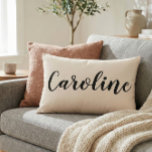 Personalised Name Elegant Cream Minimalist Script Decorative Cushion<br><div class="desc">Add a personal touch to your space with this elegant custom name accent pillow. Featuring a soft ivory cream background and stylish script typography, this pillow is perfect for bedrooms, living rooms, dorms, or nurseries. A thoughtful and unique gift for birthdays, housewarmings, or special occasions. Customise it with any name...</div>