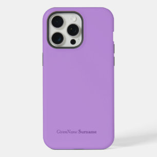 Personalised Name Elegant Simple Lavender Purple iPhone 15 Pro Max Case