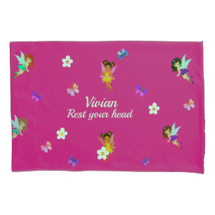 Personalised name Fairies Pillowcase