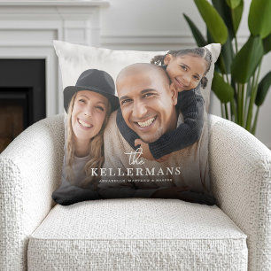 Personalised Name Family Photo Cushion