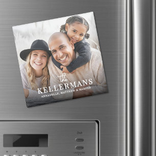 Personalised Name Family Photo Magnet