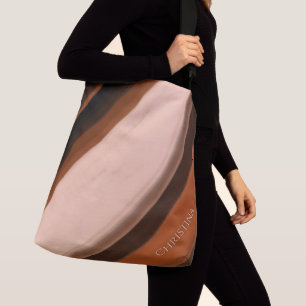 Personalised Name Faux Wood Fancy Crossbody Bag