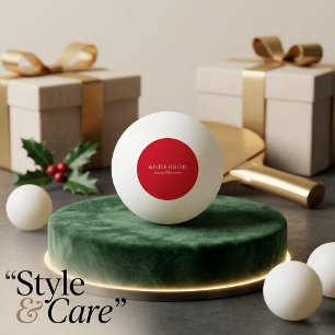Personalised Name Festive Merry Christmas Ping Pong Ball