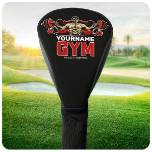 Personalised NAME Fitness Home GYM Weight Lifting Golf Head Cover